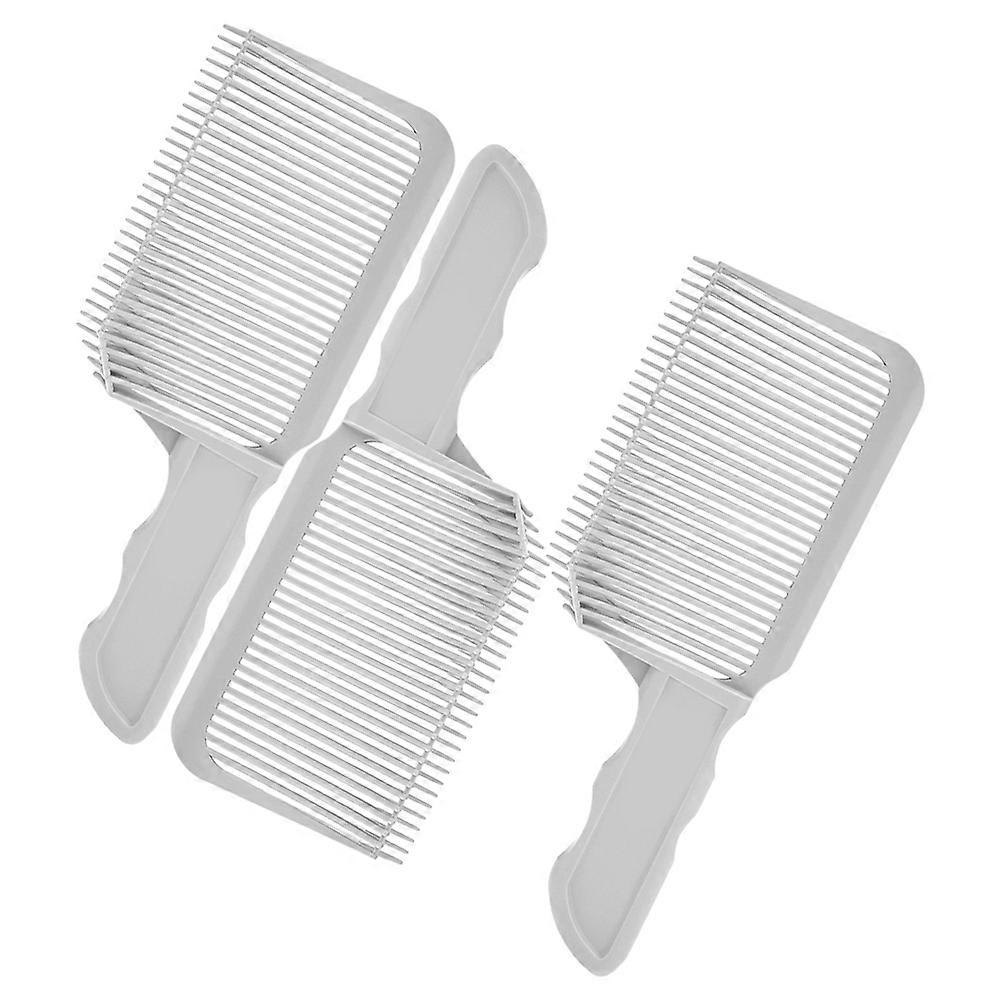 3pcs Curved Haircut Fade Combs for Professional Barber Positioning Styling Hair Cutting Plastic Blending Combs