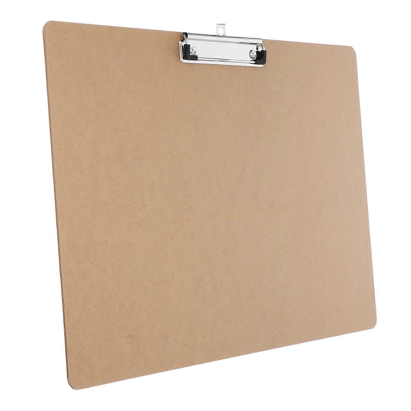 Khaki Writing Pad with Metal Clip for Office Use Home Support Board A3 Size