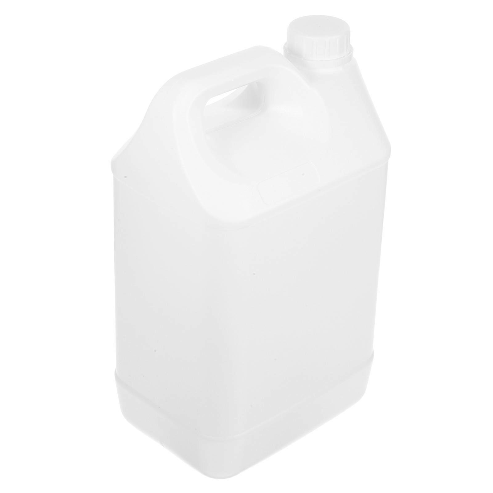 Round Chemical Container Liquid Container with Lid for Camping and Chemical Industry 5L Leak-Proof Storage 1 Set
