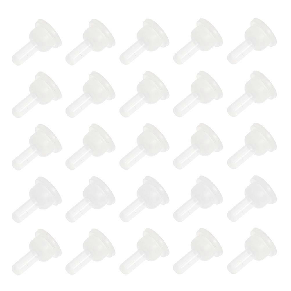 50個の小動物授乳ボトル乳首子猫ウサギチンチラのための柔軟なシリコンおしゃぶり簡単な給餌の快適さのための噛む防止乳頭