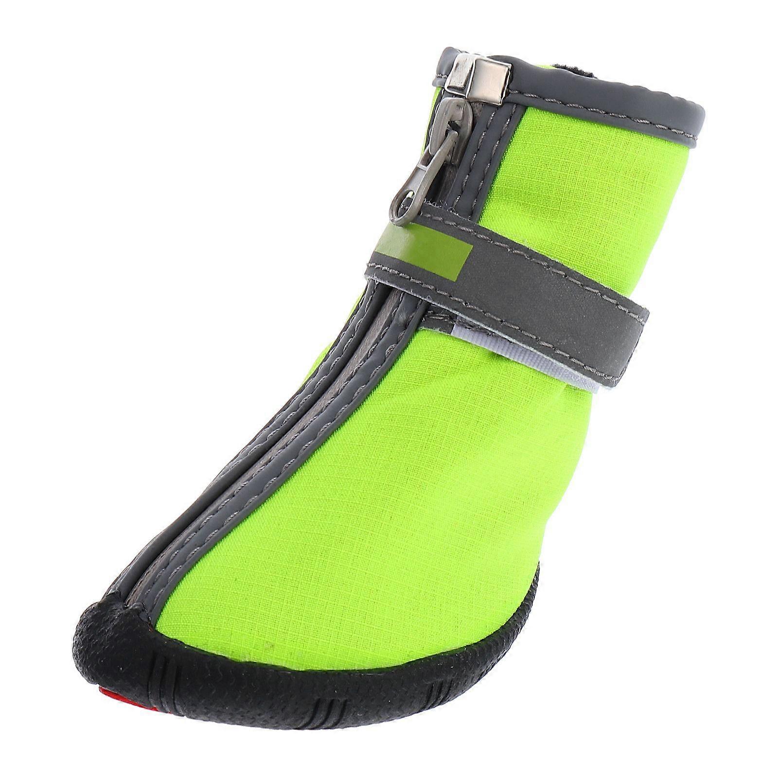 Pet Short Shoes Designed For Winter Style Snowy Days And Home Use With Anti-slip Features 2 Pairs