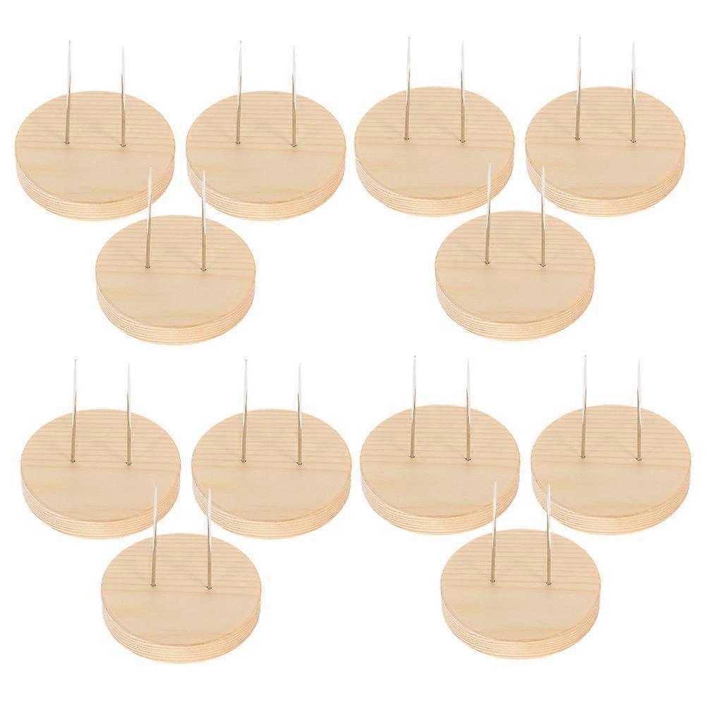 Crochet Doll Display Stand Wooden Material Square Shape Elegant Design Home Display Studio Use 4.50X4.00X4.00CM 12Pcs