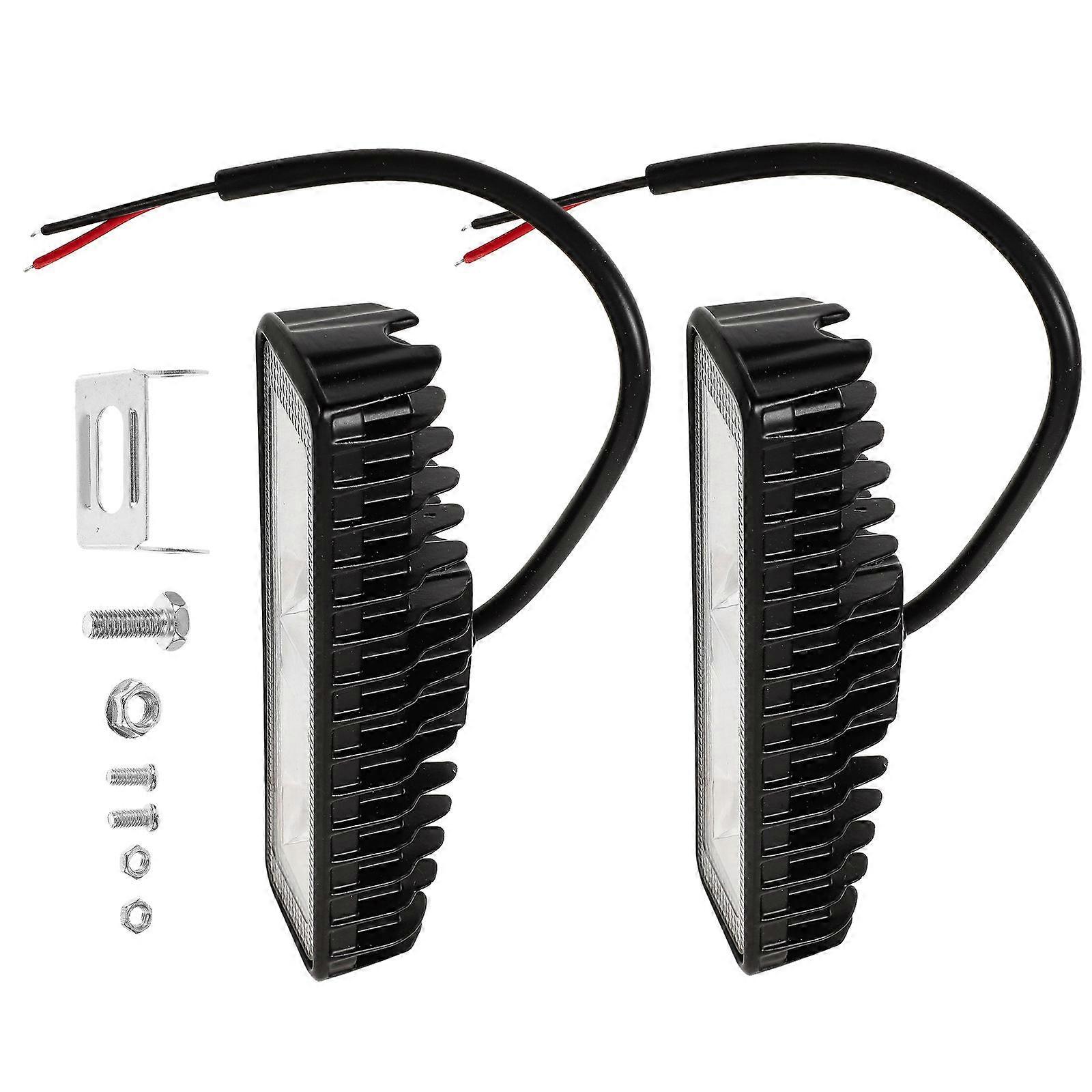 Work Light 48W Black for Use 2Pcs Automobile Floodlight Bar