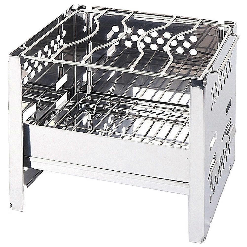 Durable Outdoor BBQ Rack For Backyard Barbecues And Picnics With Space-Saving Design And Heat Resistance 1Pack