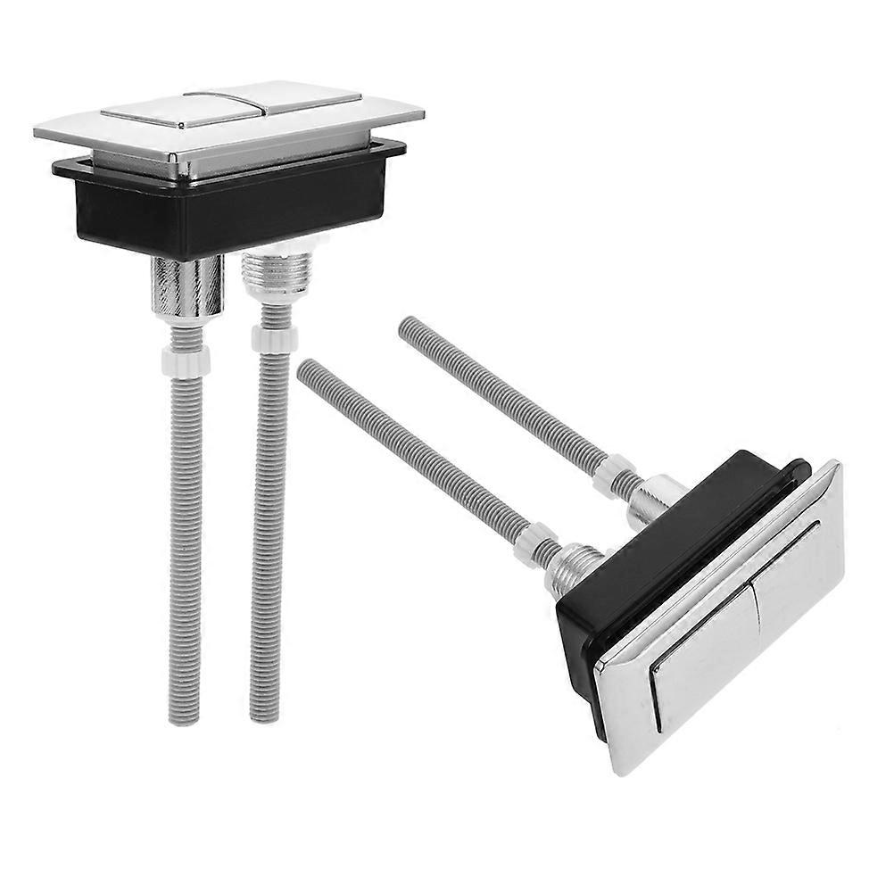 Replacement Flush Buttons For Toilet Tank 2Pcs Stylish Functionality Rectangular Adaptable Conservation