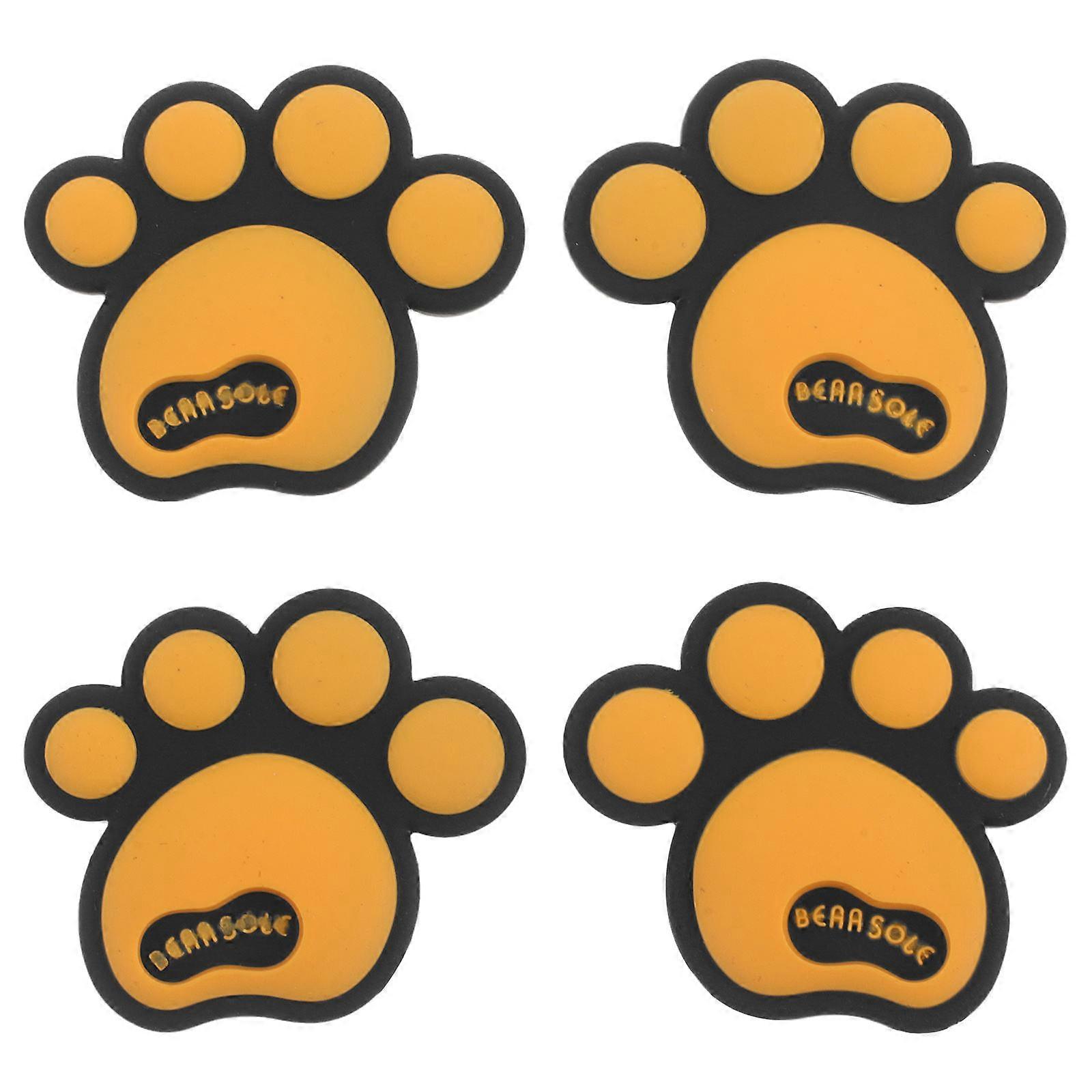 Silicone Cute Decals For Cars And Snowboard Offering Decorative Design Suitable For Various Settings With Effective Collision Protection 4Pcs
