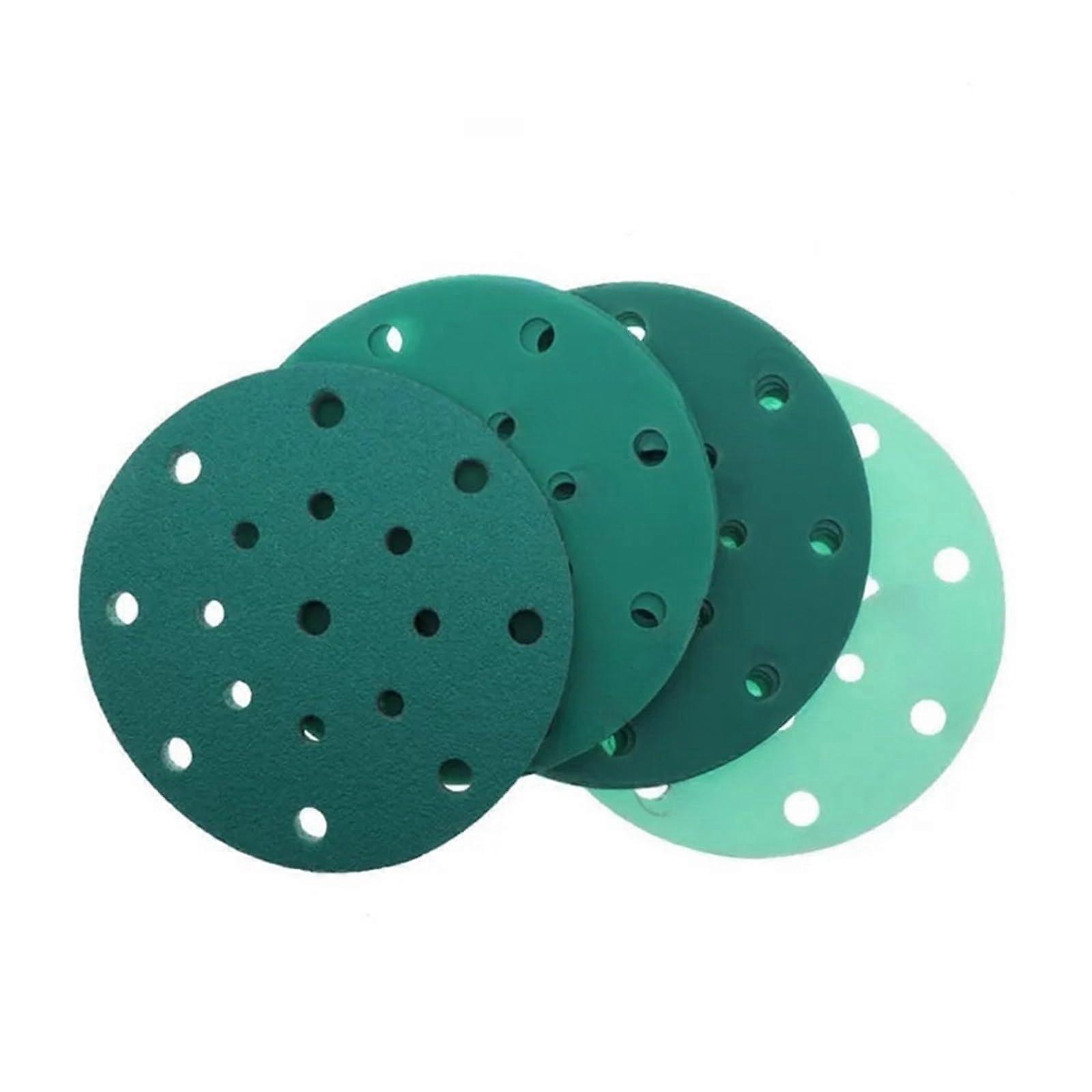 6 Inch 150 mm 15/17 Hole Sanding Discs 60-2000 Grit, Durable Hook and Loop Sandpaper for Random Orbital Sander