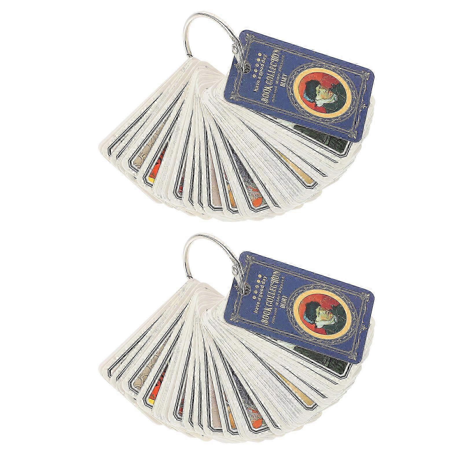 Creative Card Making Set Scrapbook Decorative Cards Scrapbooking Handmade Book Decoration Rectangular Multi Colored 2 Sets