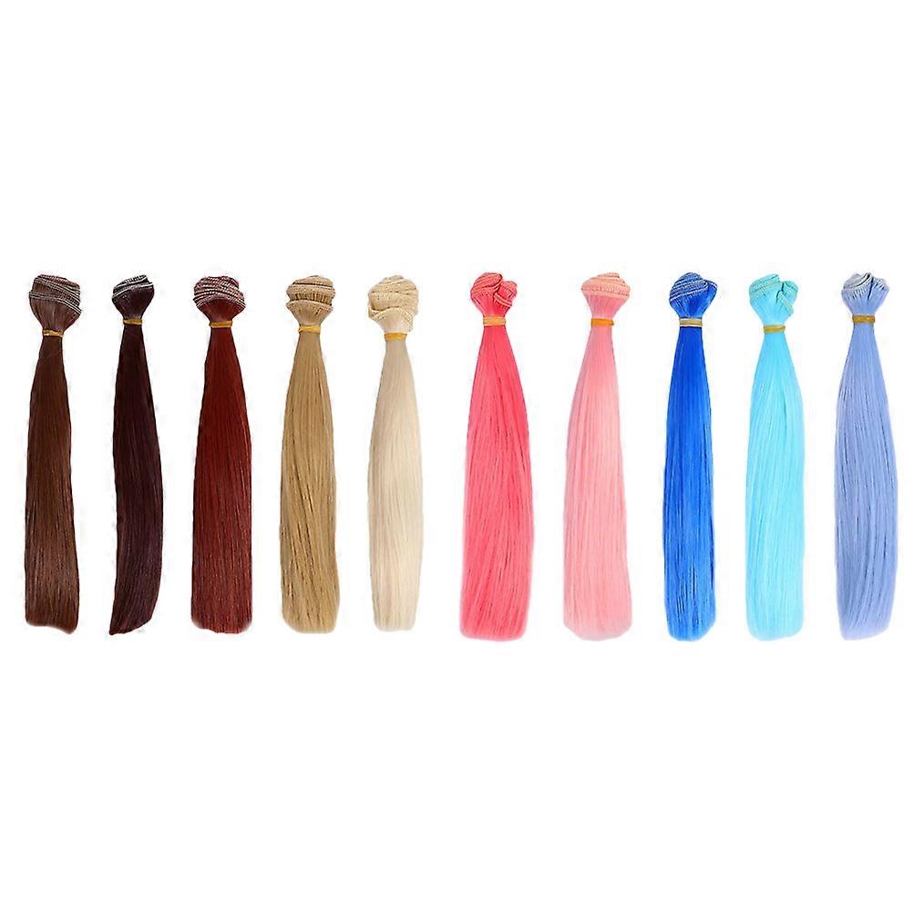 Straight doll wig, material, perfect for DIY crafting projects