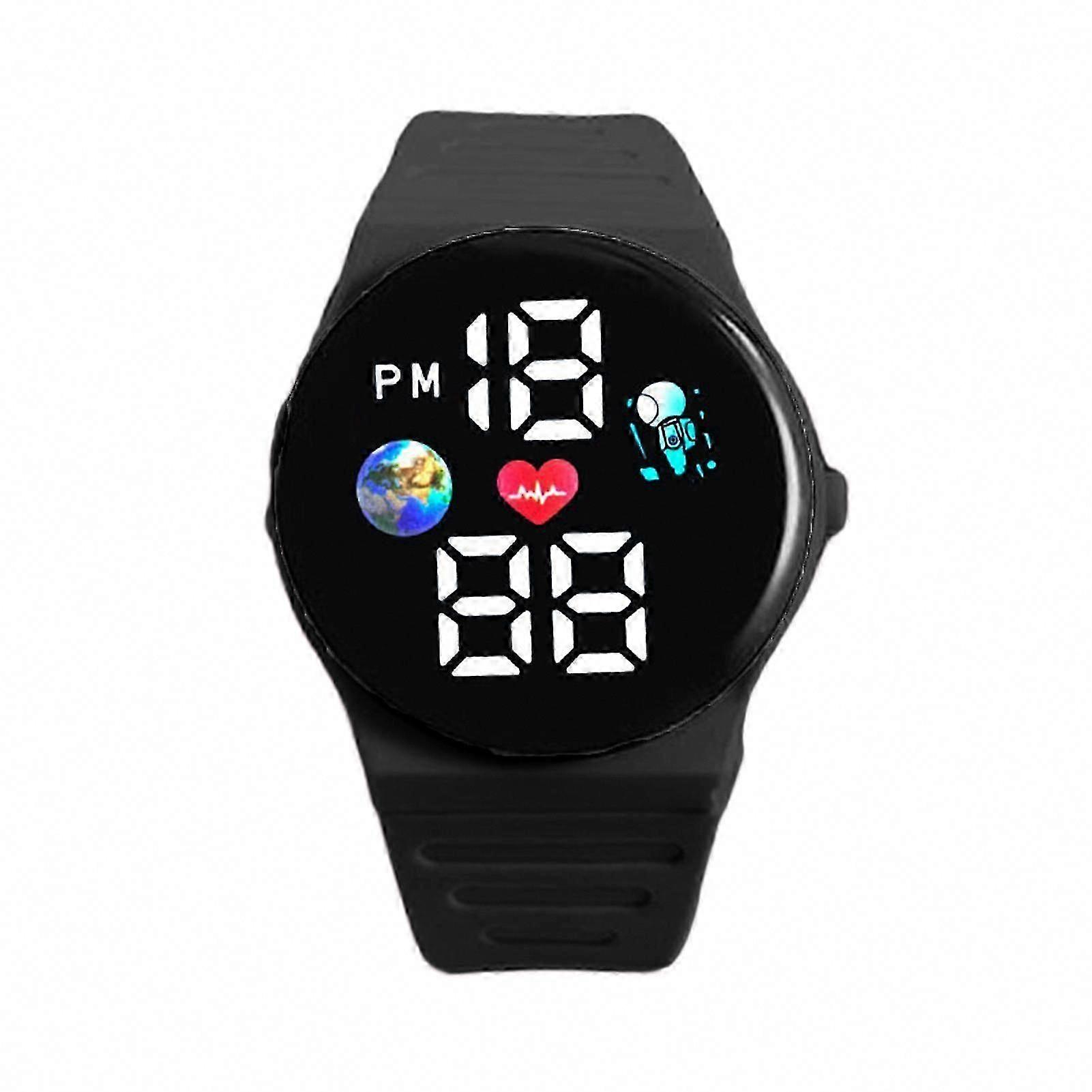 Kids Smart Watch with LED Display, Silicone Strap, Large Round Screen, Accurate Time, Stylish & Ergonomic Design
