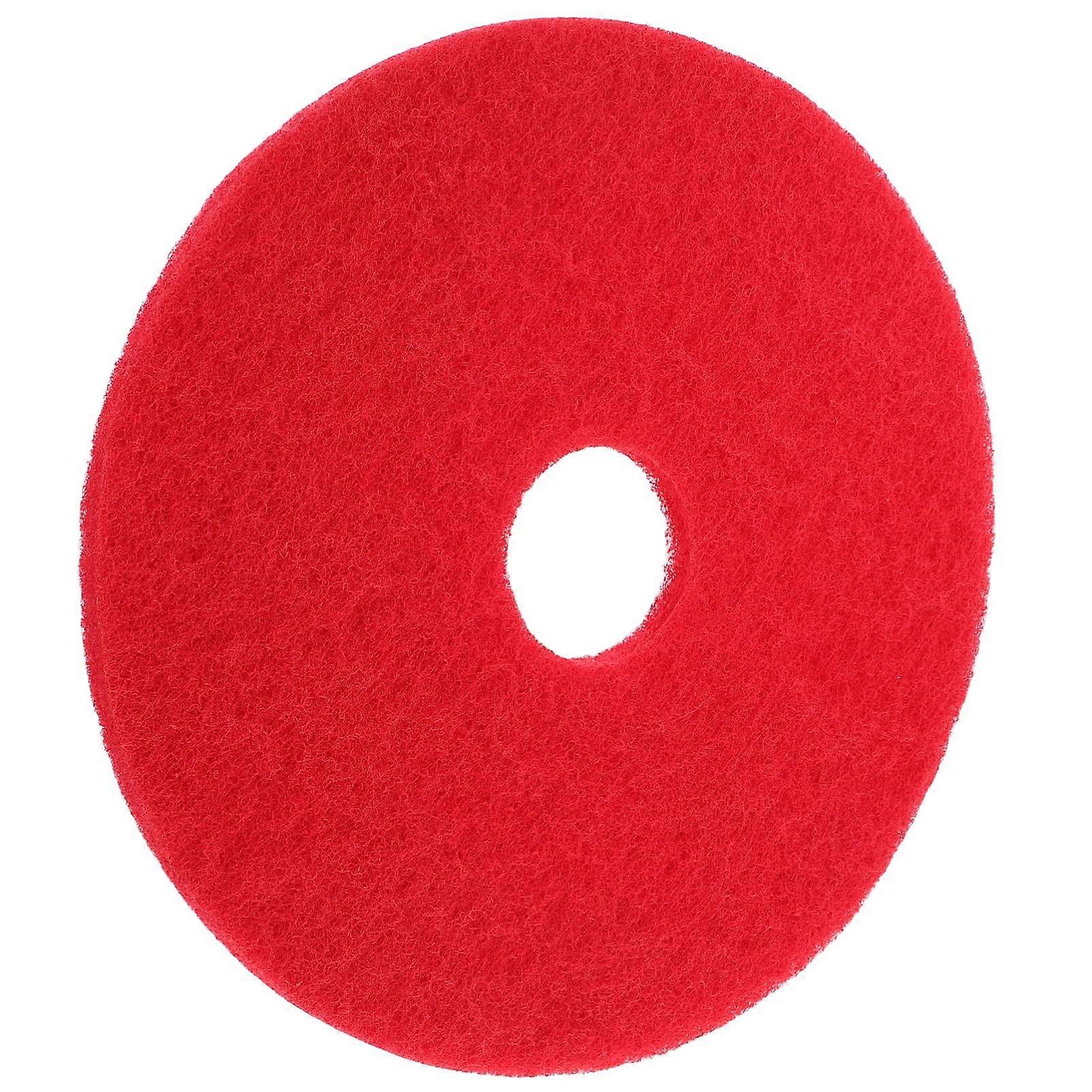 Floor Cleaning Pad Red 12-Inch Microfiber Pad Compatible with Cleaning Machines and Scrubber Models