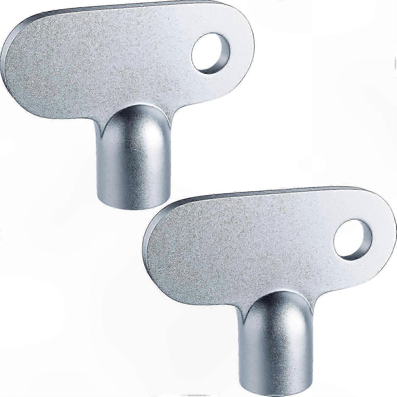 2-Pack Radiator Bleed Key Wrench Set, 5mm Square Opening, Durable Construction, Comfort Grip for Easy Valve Adjustment