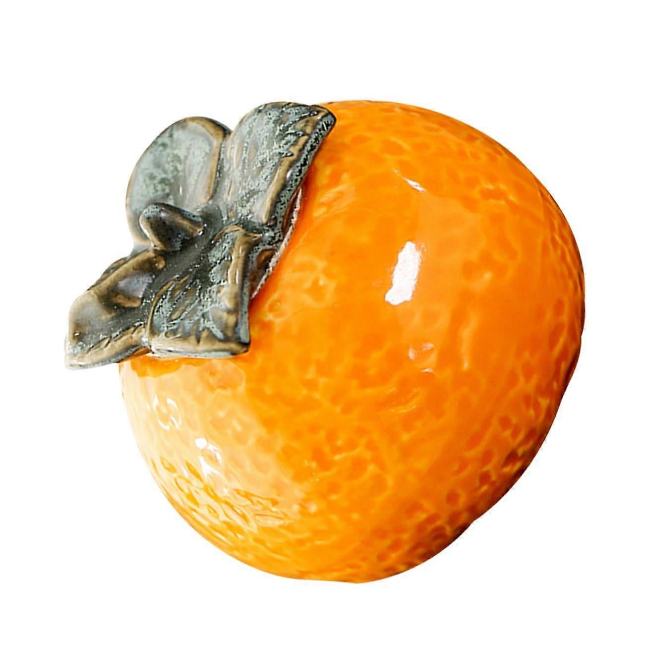 Orangeshaped tea canister, airtight storage container for tea, for home, parties, decoration.