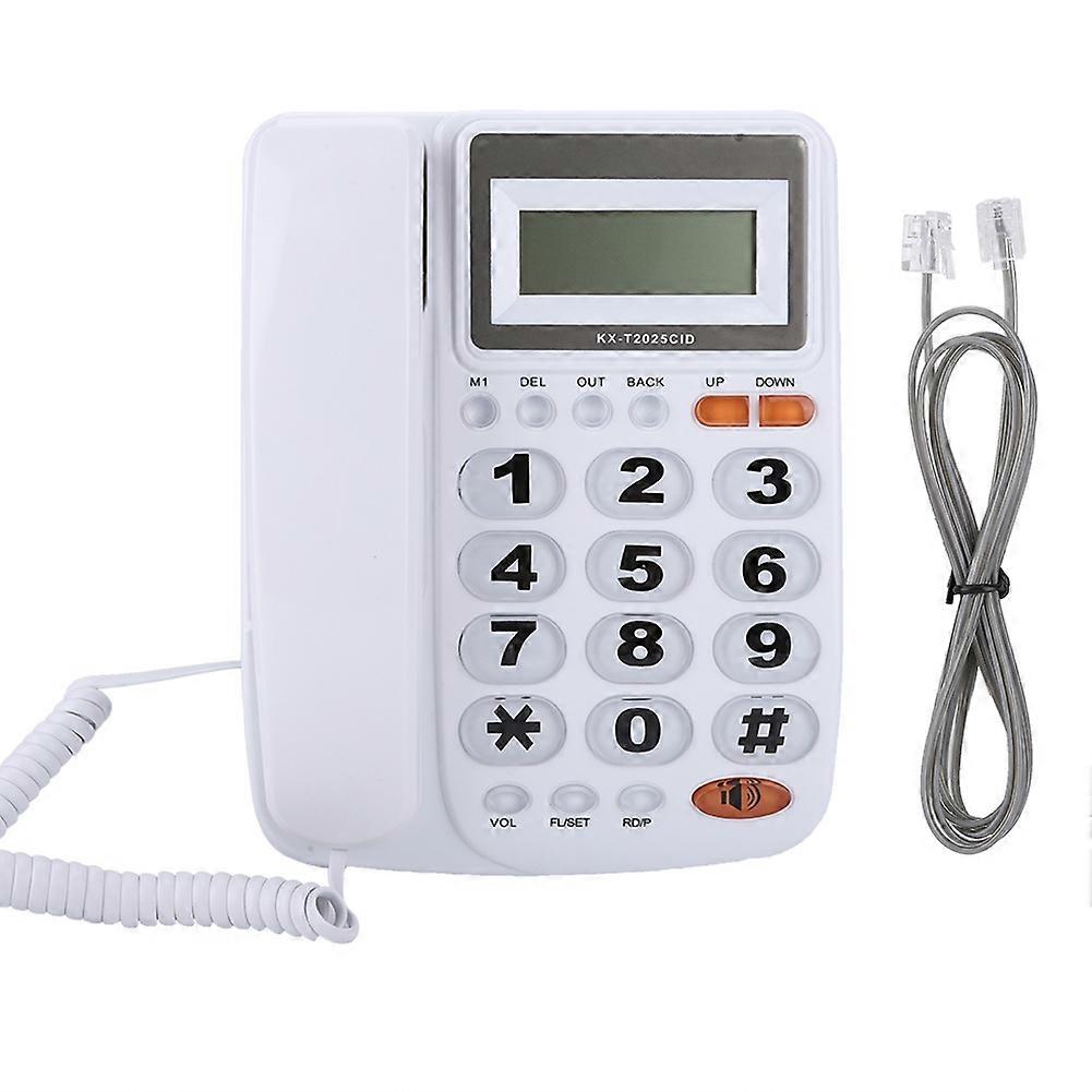 Desktop Corded Landline Telephone With Caller ID Display With Speakerphone for HomeOffice White