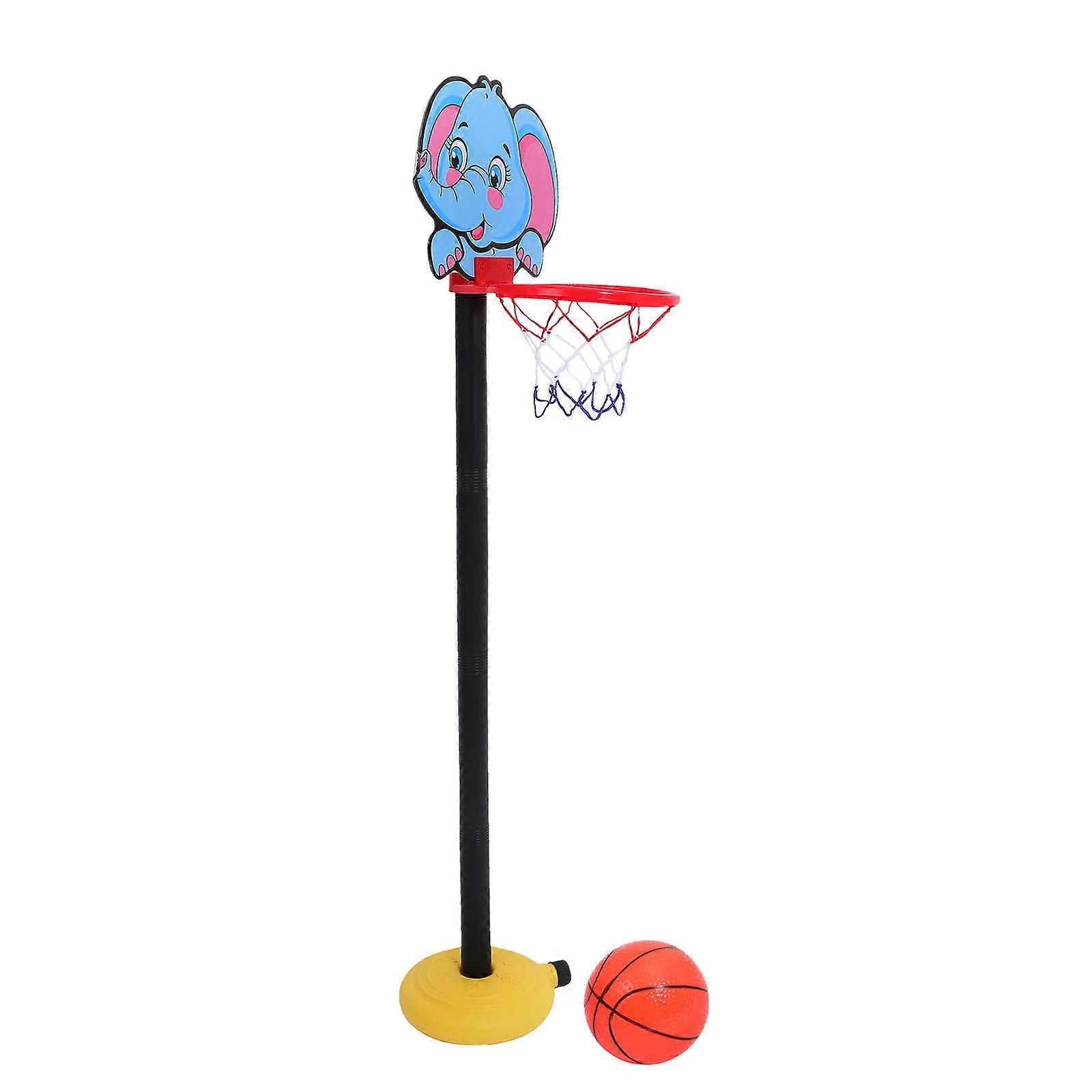 Adjustable Height Kids Basketball Challenge Hoop Indoor Outdoor Fun For Children Featuring 1 Set