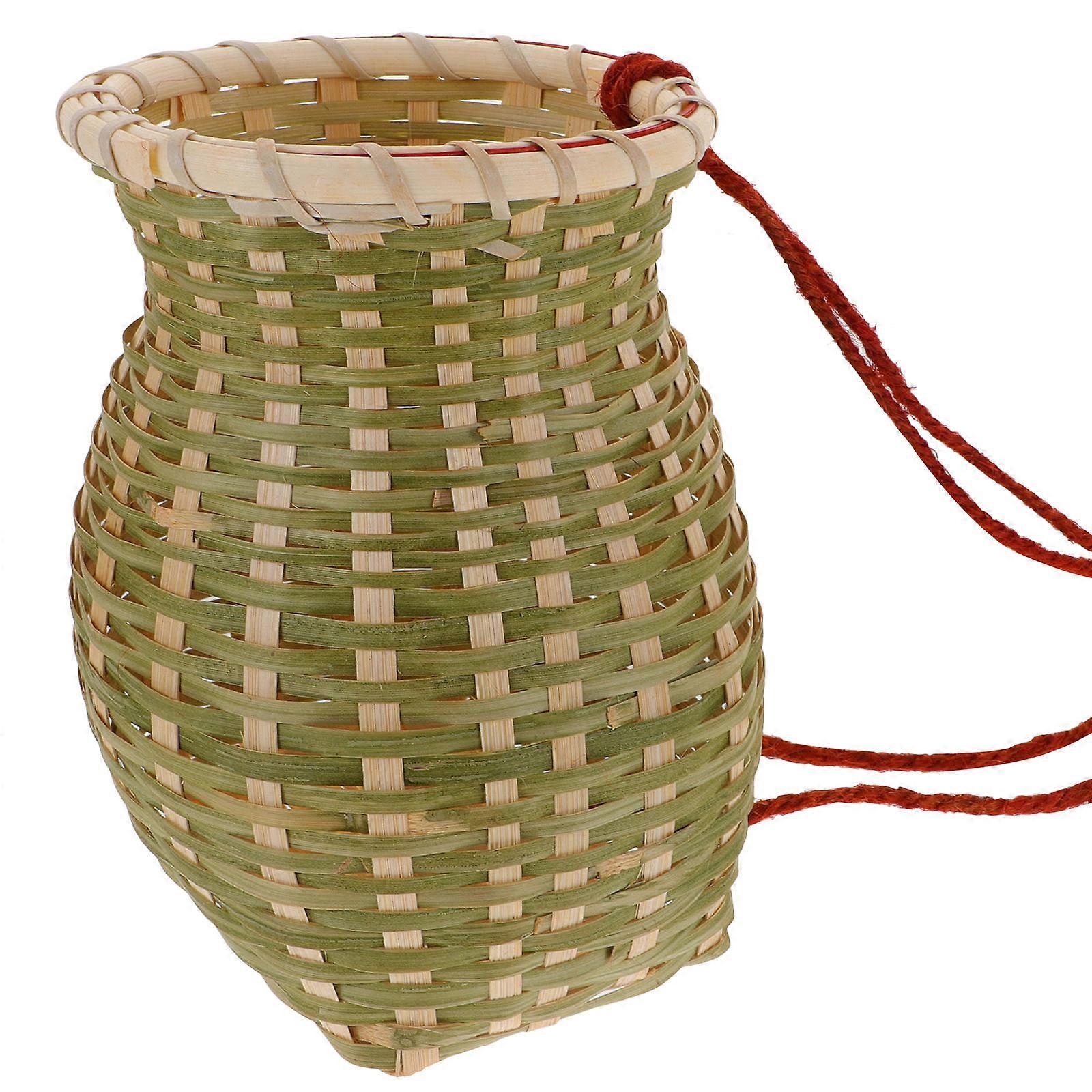 Multi-Use Woven Basket For Children And Household Items Container In Olive Green Perfect For Storage 1Set