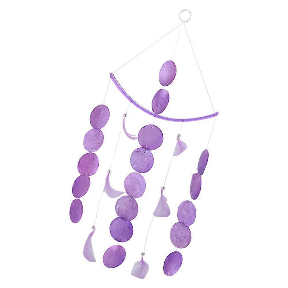 Unique Seashell Wind Chime Home Hanging Decoration Stylish Outdoor Garden 51X21CM 1Pack