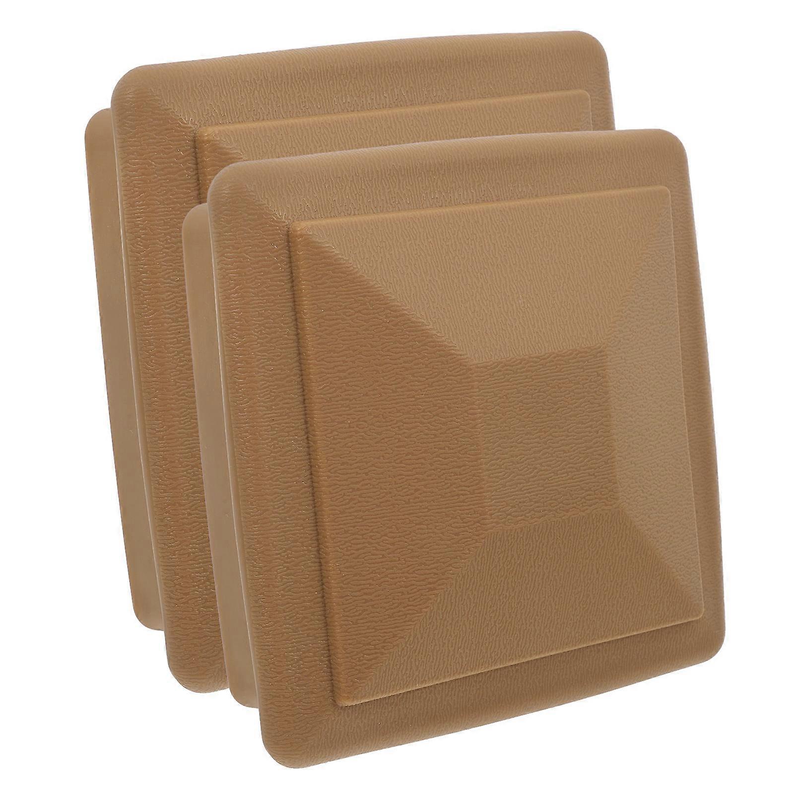 2 Pcs Fence Post Caps Vinyl Pvc Cover For Deck Post Plastic Fence Pole Caps For Decks Or Corridors