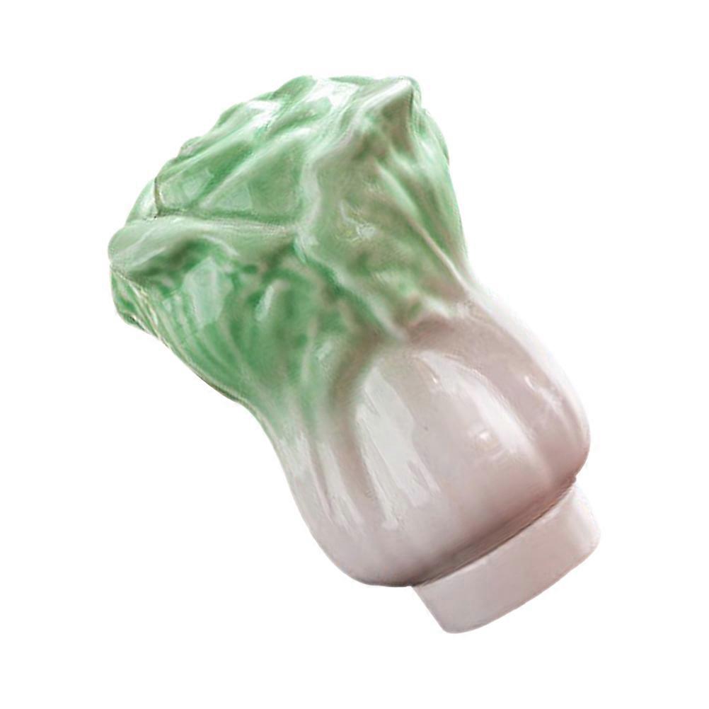 Ceramic Jar With Lid For Kitchen Use Airtight Storage Container Green 1Pcs