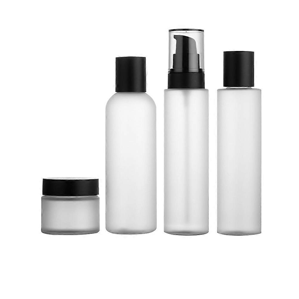 White Glass Cream Bottles with Good Sealing Never Leak Perfect for Travel or Daily Storage Use Lightweight Portable Mini Size