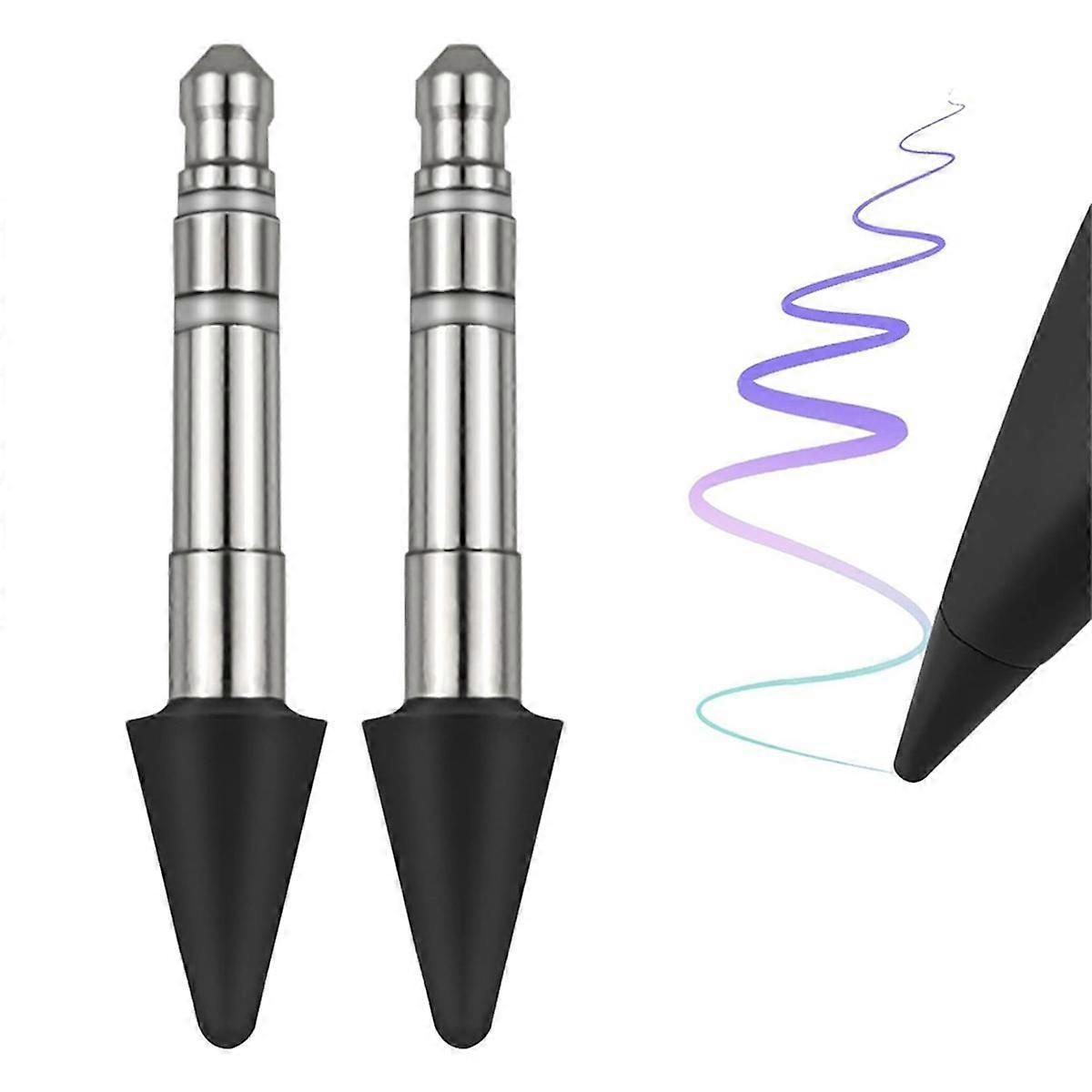 Remplacement des pointes de stylo minces de 2PCS, plumes de remplacement de sensibilité en temps réel s’adapte à Slim