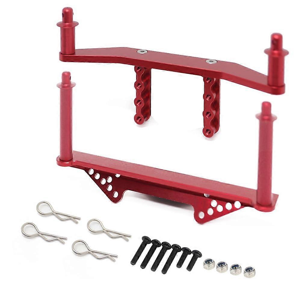 Aluminium Alloy Front And Rear RC Car Shell Pillar Mount For Traxxas Slash 1/10 2WD Red