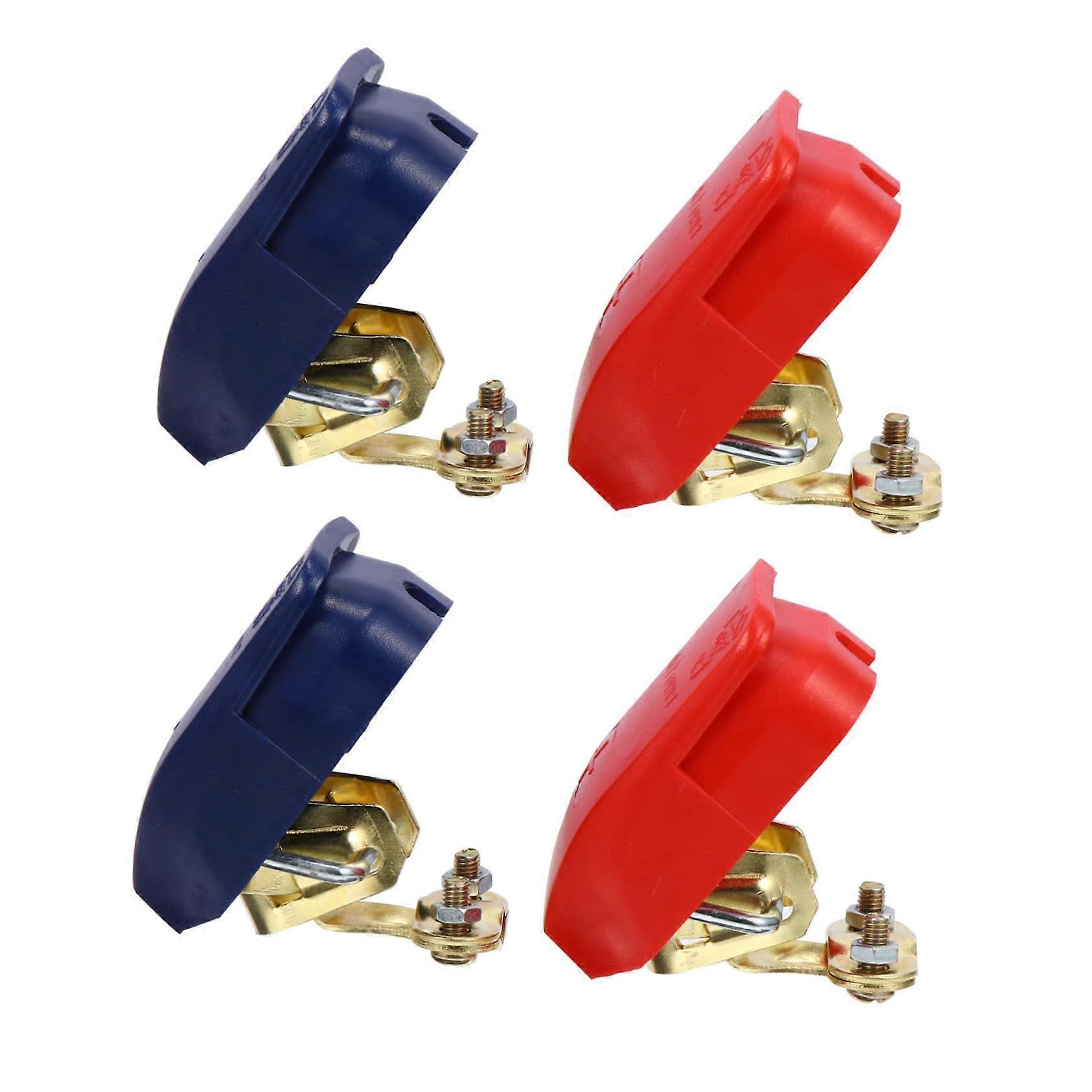 2 Sets Quick Release Battery Terminals for Car Truck Boat, High-Quality Copper Contacts, Easy Installation