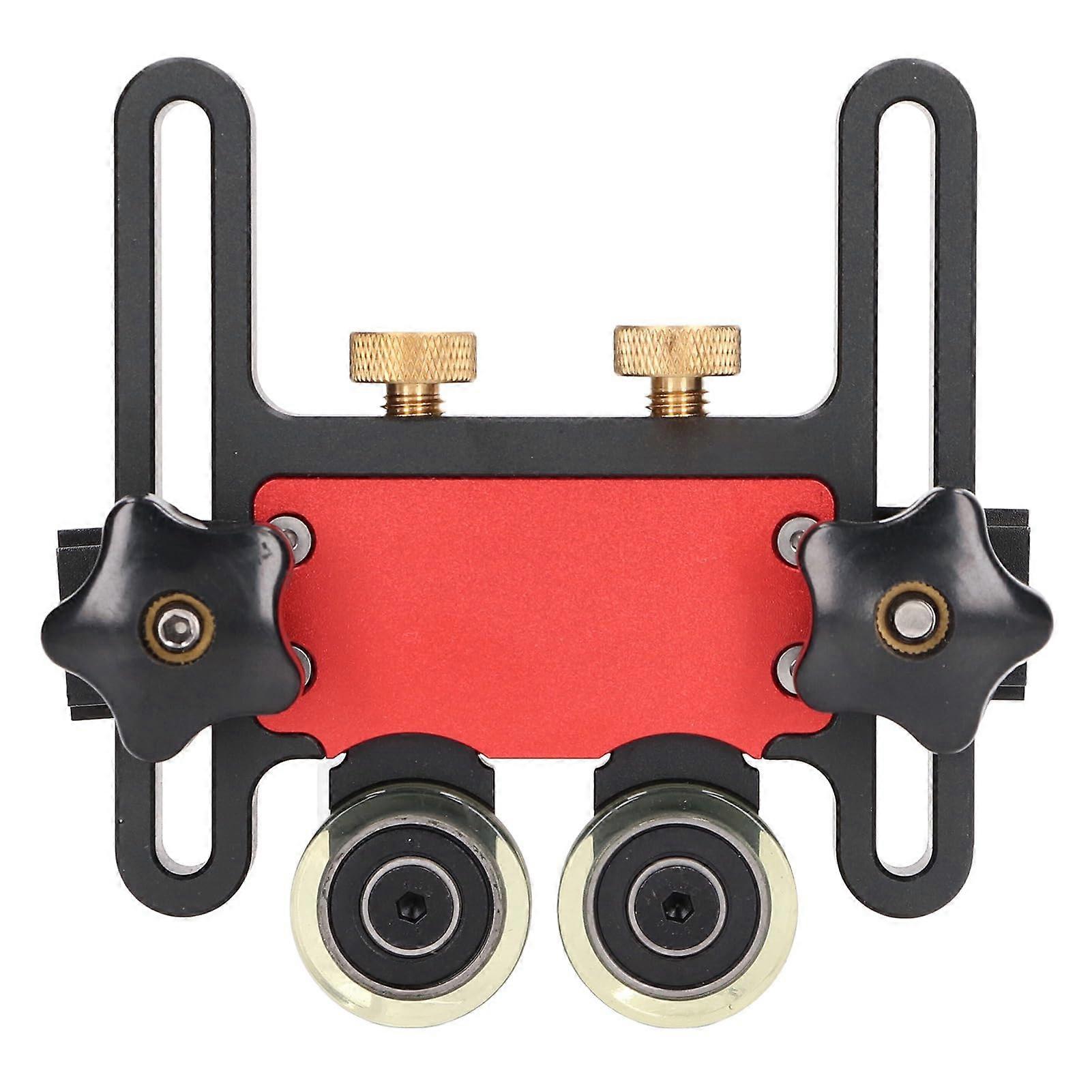 Aluminum Alloy Feather Board for Table Saw with Adjustable Height and Double Wheel Guide Roller