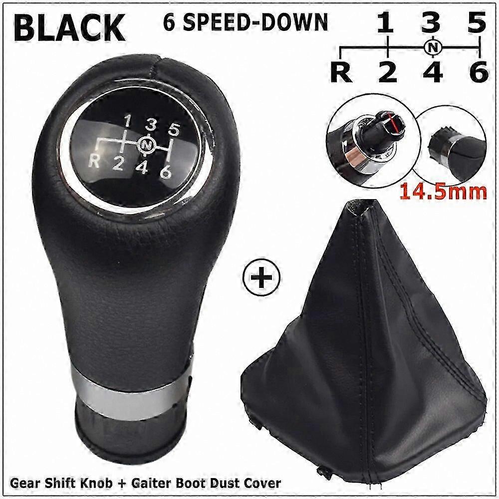 Universal 6-Speed Gear Shift Knob Shifter for Manual Transmission Vehicles