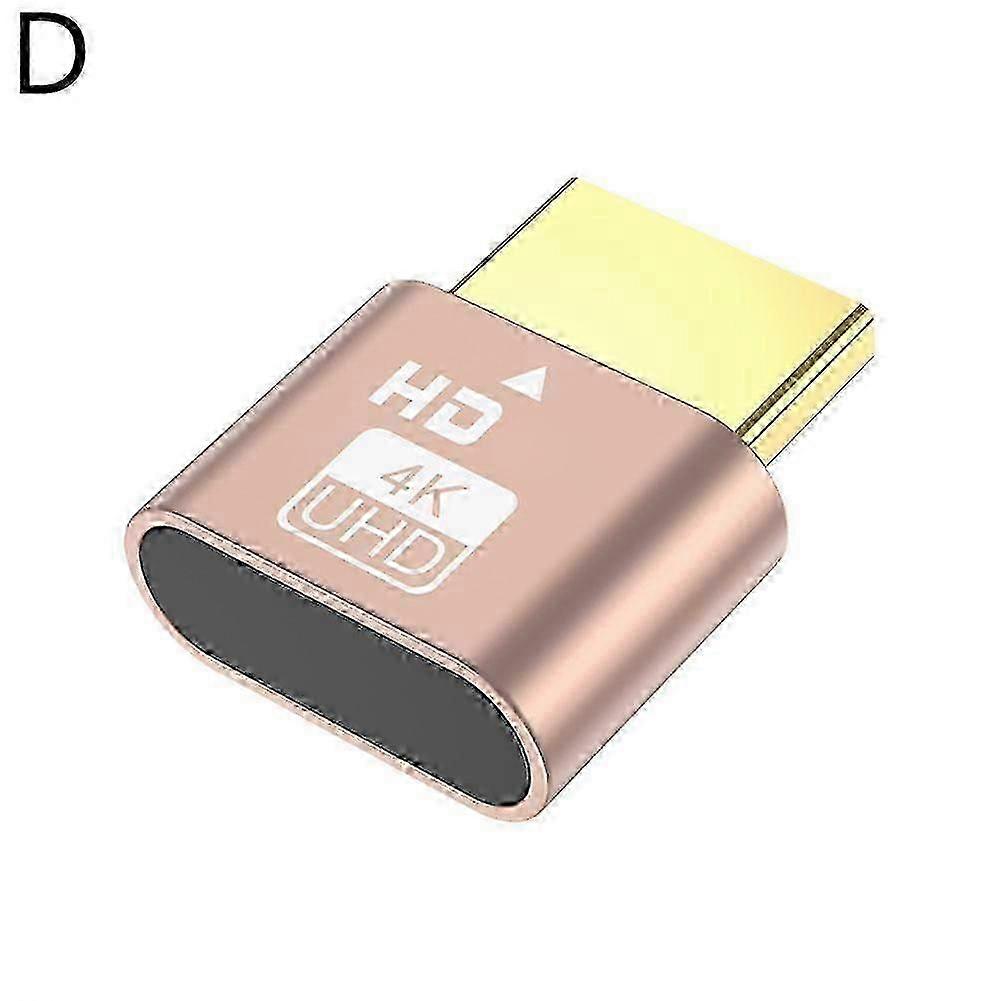 VGA Virtual Display Adapter Emulator Video Card Lock Plate 4KHDMI Dummy Plug 2025