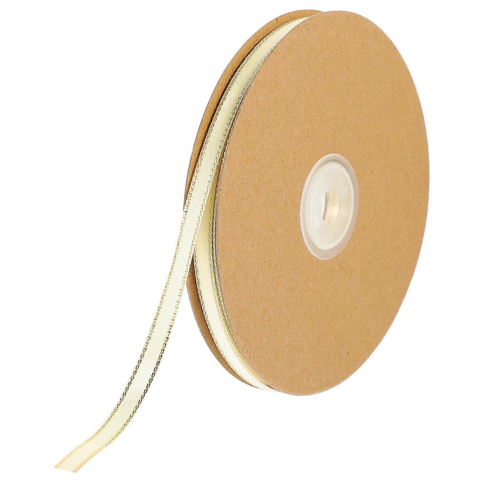 Double-Sided Ribbon Roll For Craft Projects Suitable For Kids And Women In Beige Color 1Roll