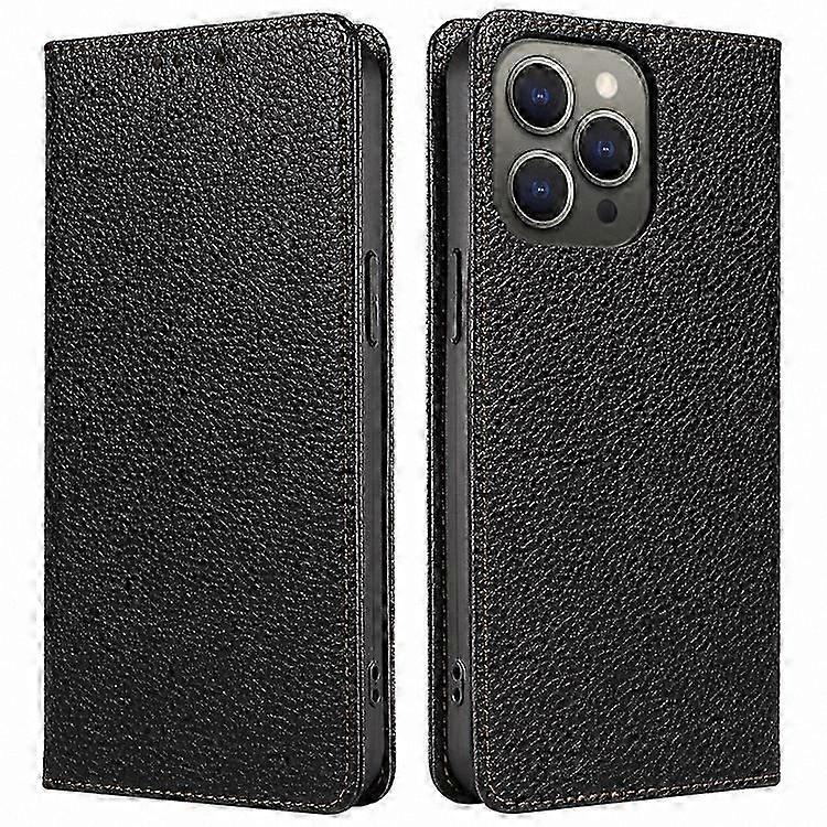 RFID Blocking Magnetic Leather Wallet Case for 14 Pro Max Phone Cover