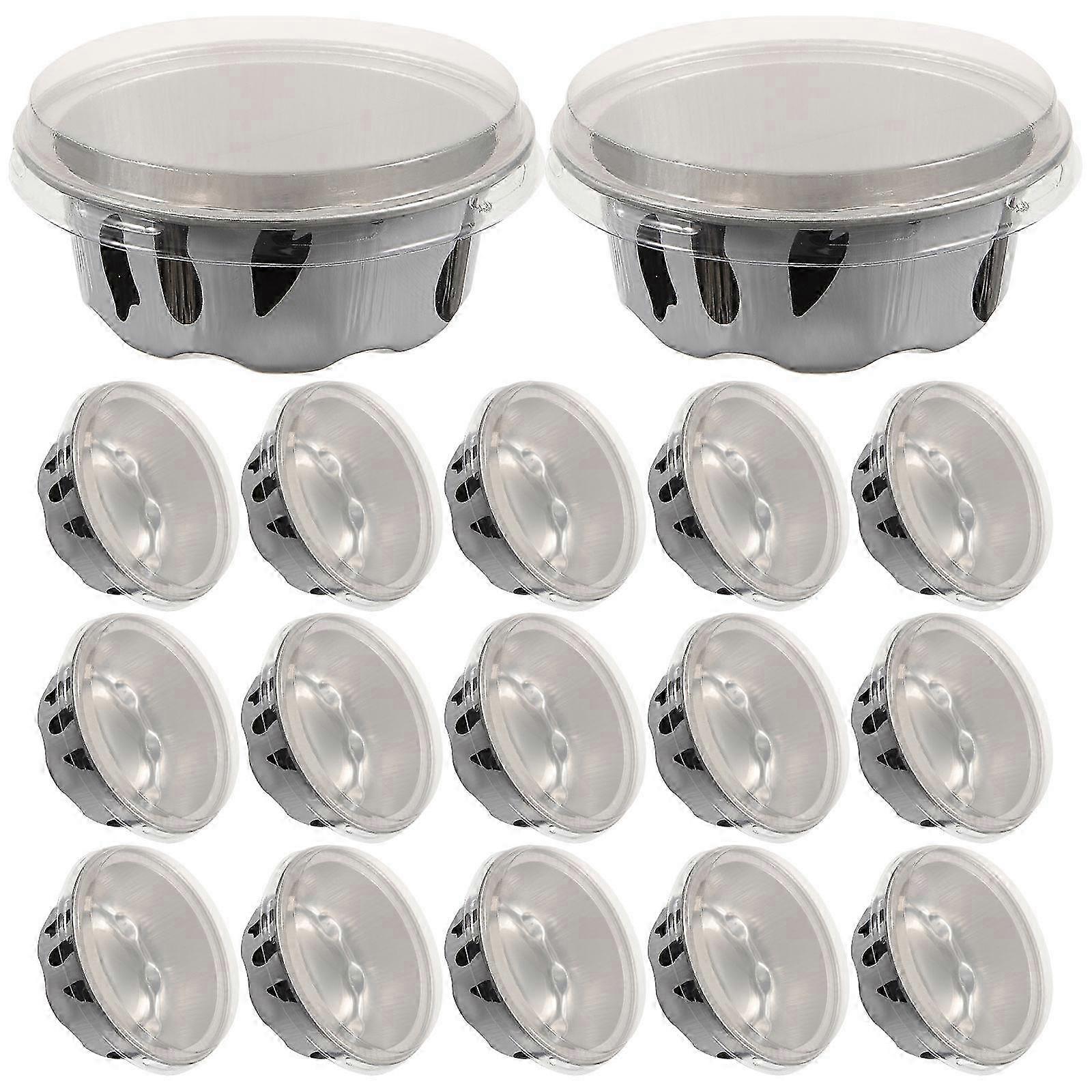 Mini Cake Pans With Lids Individual Molds Compact Design Assorted Color 7.5x7.5cm Heat Resistant Baking 50Pack