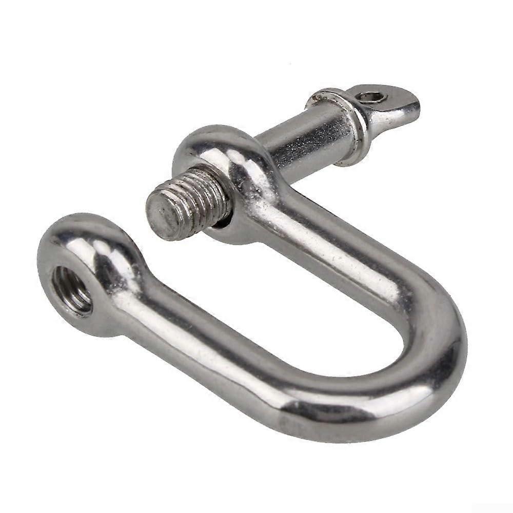 Design Threaded Pin Dee D Link Shackle M10 M6 Durable Material for Marine Applications Corrosion Resistant Lifetime Use