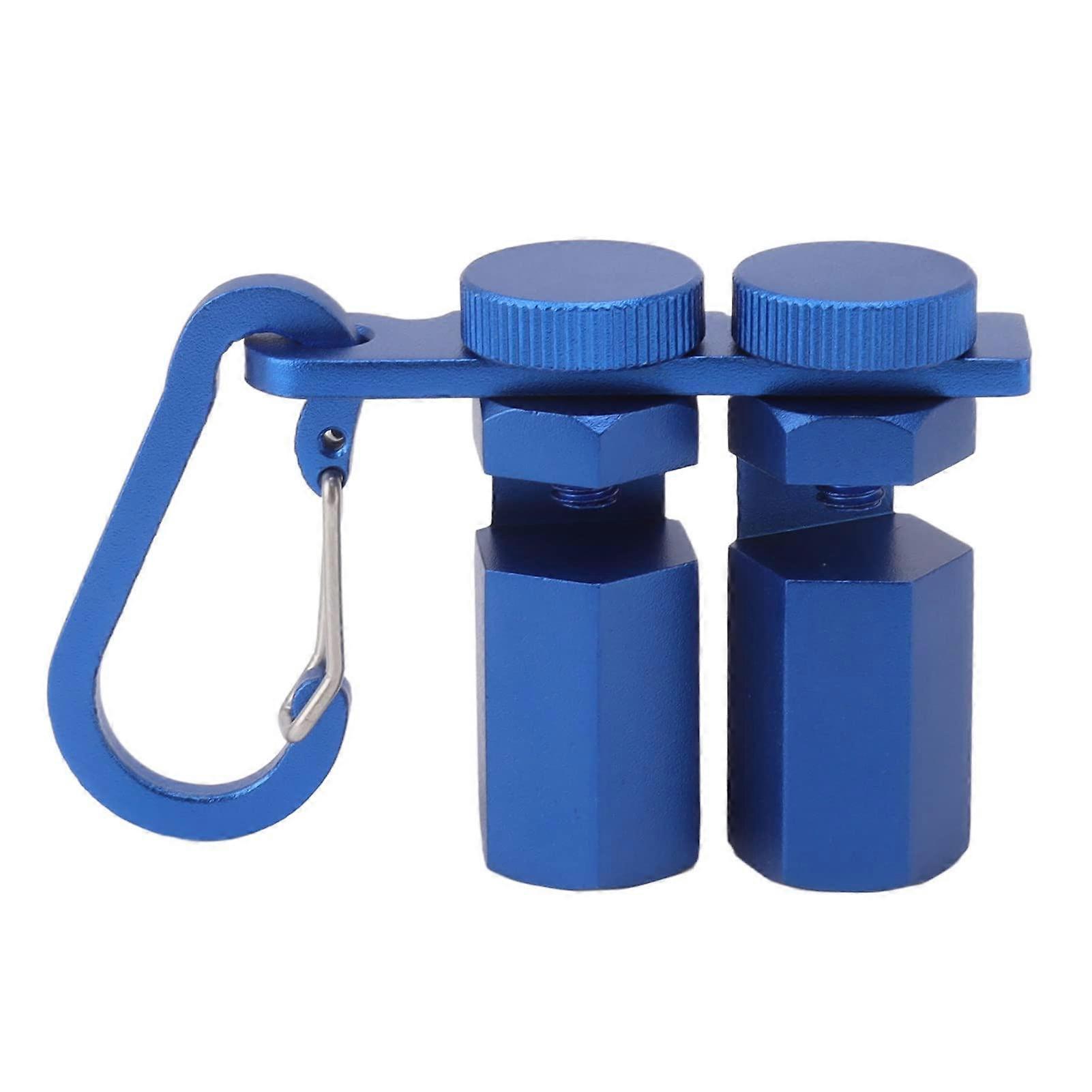 Stair Gauge Knob, Aluminium Alloy Framing Square Attachment with Hexagonal Anti Rotation Design (Blue)