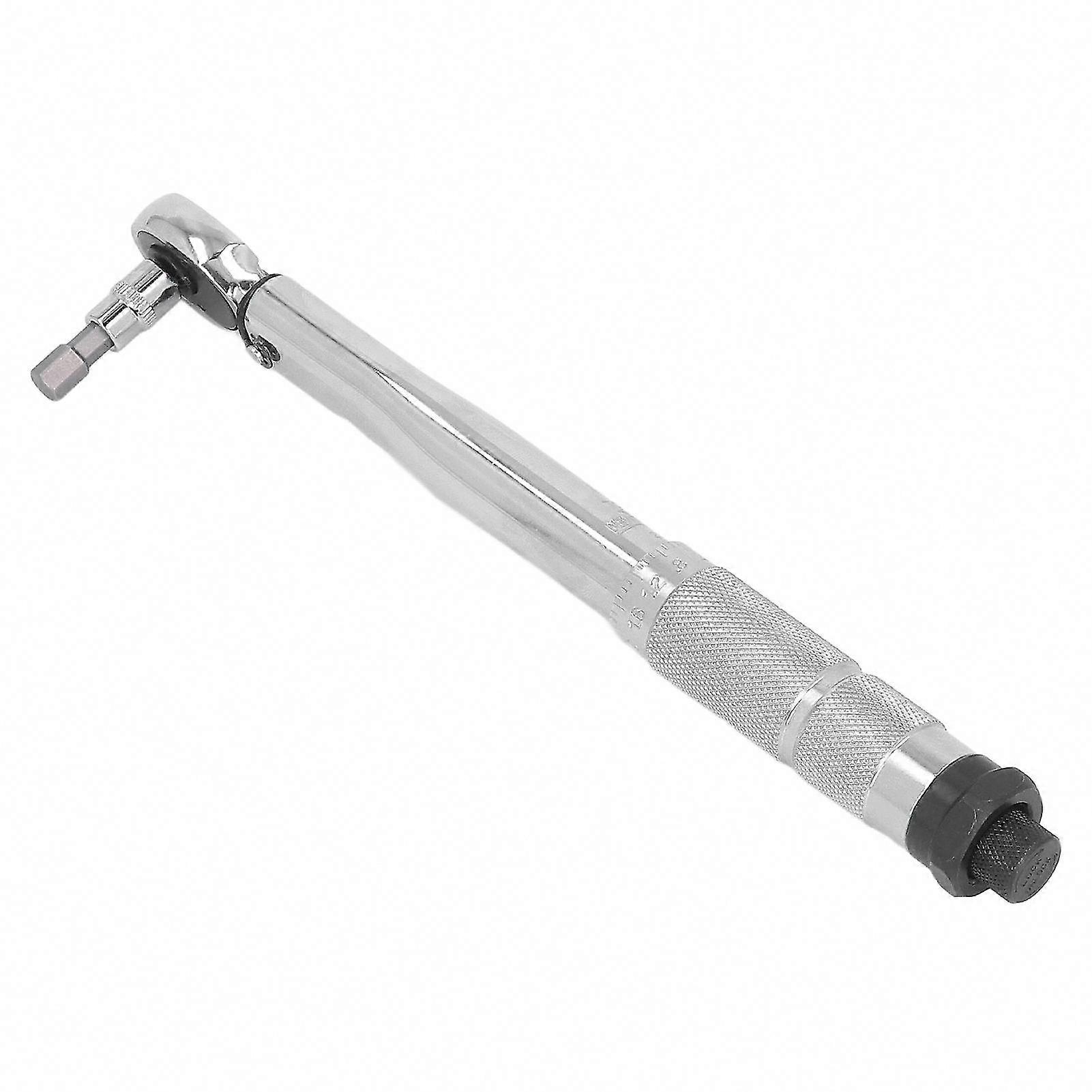 1/4 Inch Drive Torque Wrench Set with Hex Bit Sockets for Auto Motorcycle Small Engine Maintenance