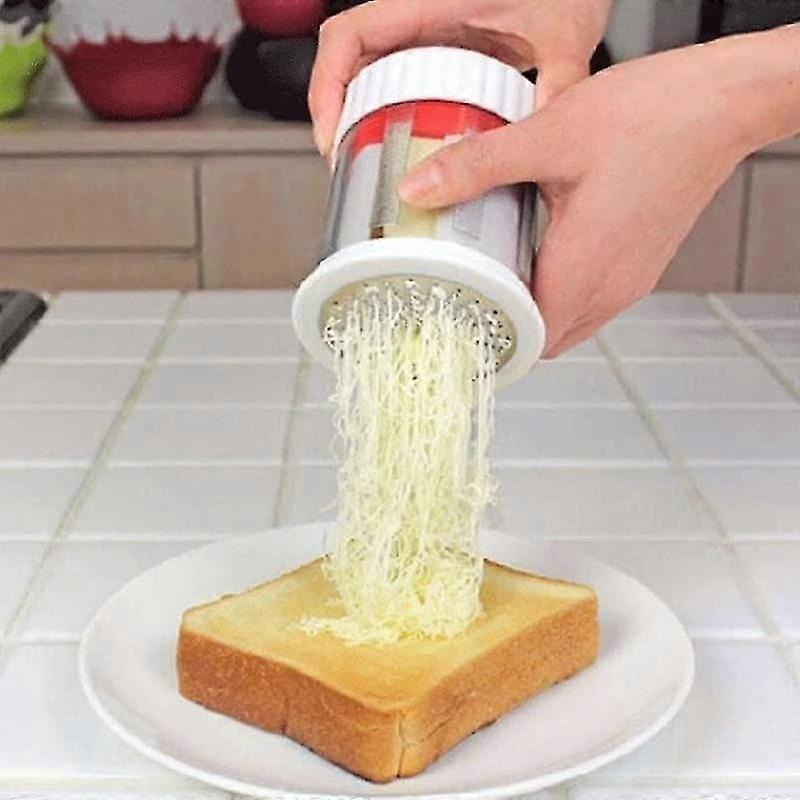 Multi-Function Butter Mill and Cheese Grater Combo Tool for Spreading, Shredding, and Slicing