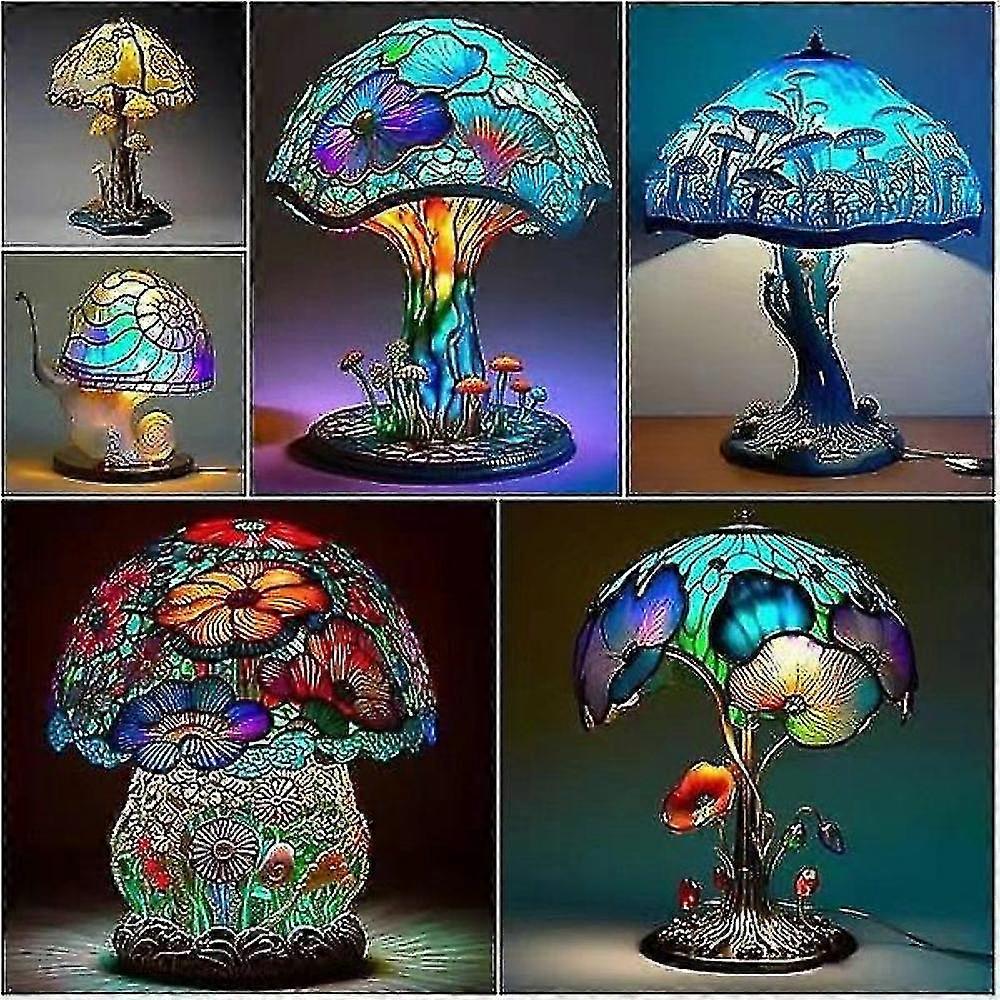 Magics Mushroom Lamp Decoration Ornaments Durable Usb Plug-in Room Bedside Lamp for Home Bedroom
