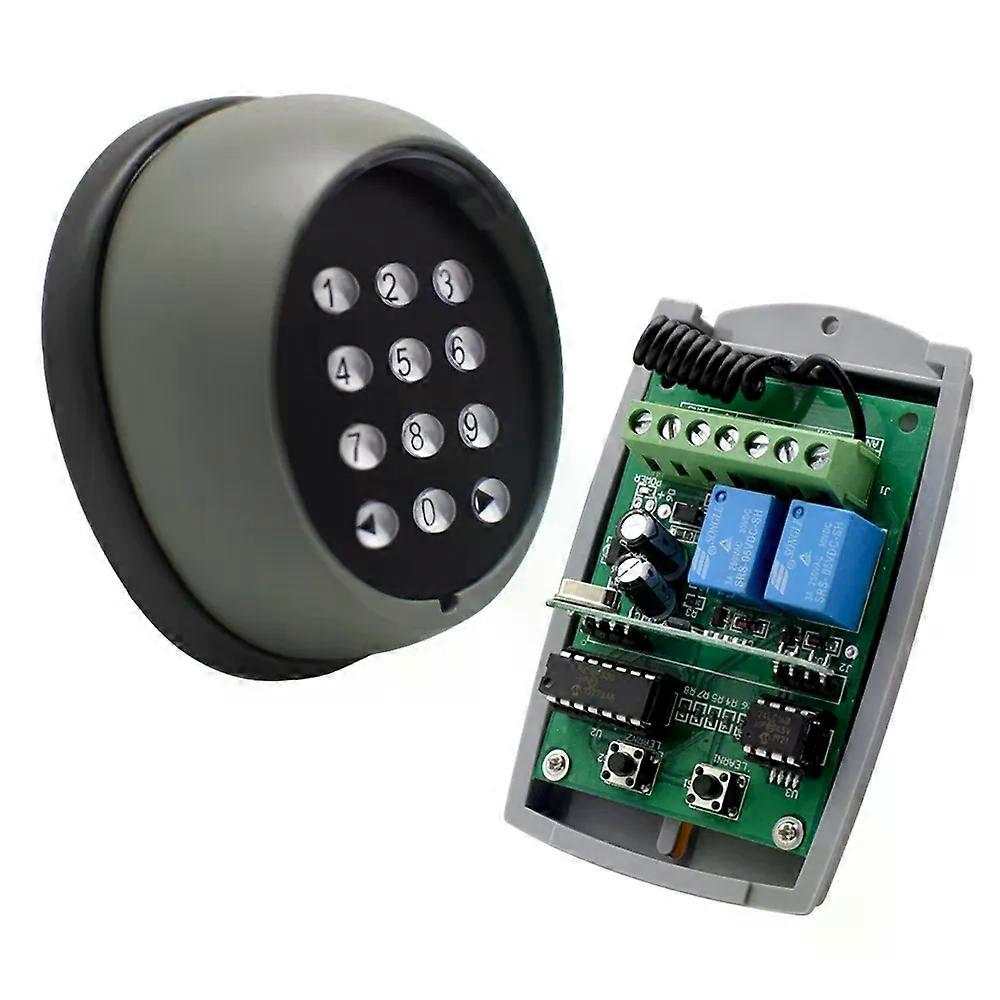 43392MHz Access Control password Multi Function 433 transmitter receiver Wireless Keypad garage gate door opener
