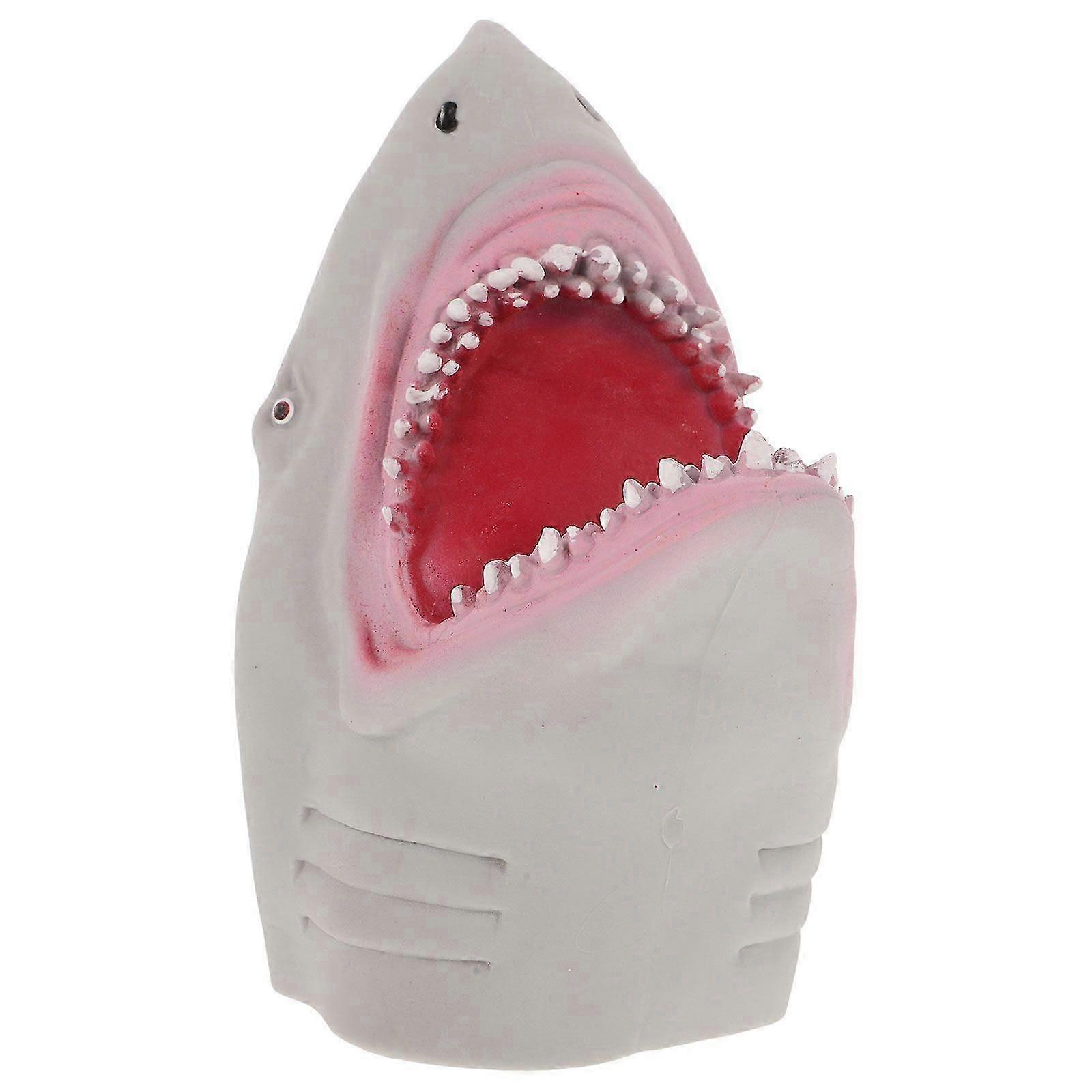 1PC Simulated Ocean Shark Hand Puppet Toy Plastic Shark Gloves Toy Cartoon Story-telling Doll Props Parent-child Interaction Toy Role Play Hand Puppet