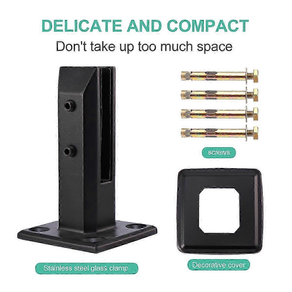 Practical Glass Holding System,Durable Stainless Steel,Strong Grip without Damage