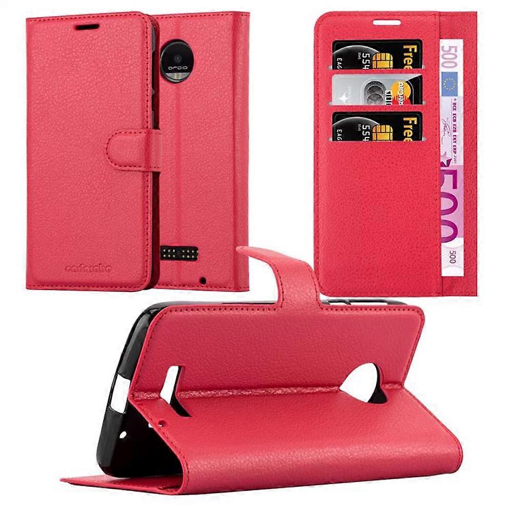 Motorola MOTO Z FORCE Case - Protective Case with Card Slots and Stand Function