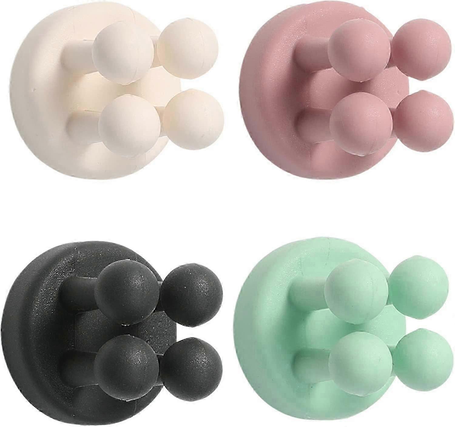 Silicone Self Adhesive Hooks Toothbrush Holders,Silicone Wall Hook,Multi-Function Hook Toothbrush Hook