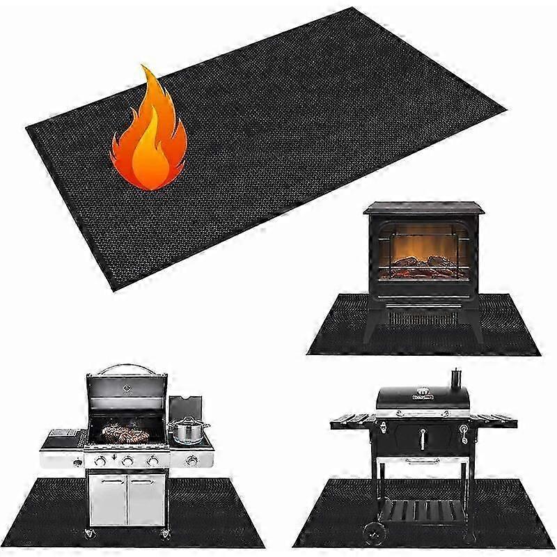 Tappetino per barbecue 165 cm * 99 cm Tappetino per griglia per pavimenti esterni Tappetino ignifugo per barbecue Tappetino impermeabile riutilizzabile facile da pulire per patio con prato