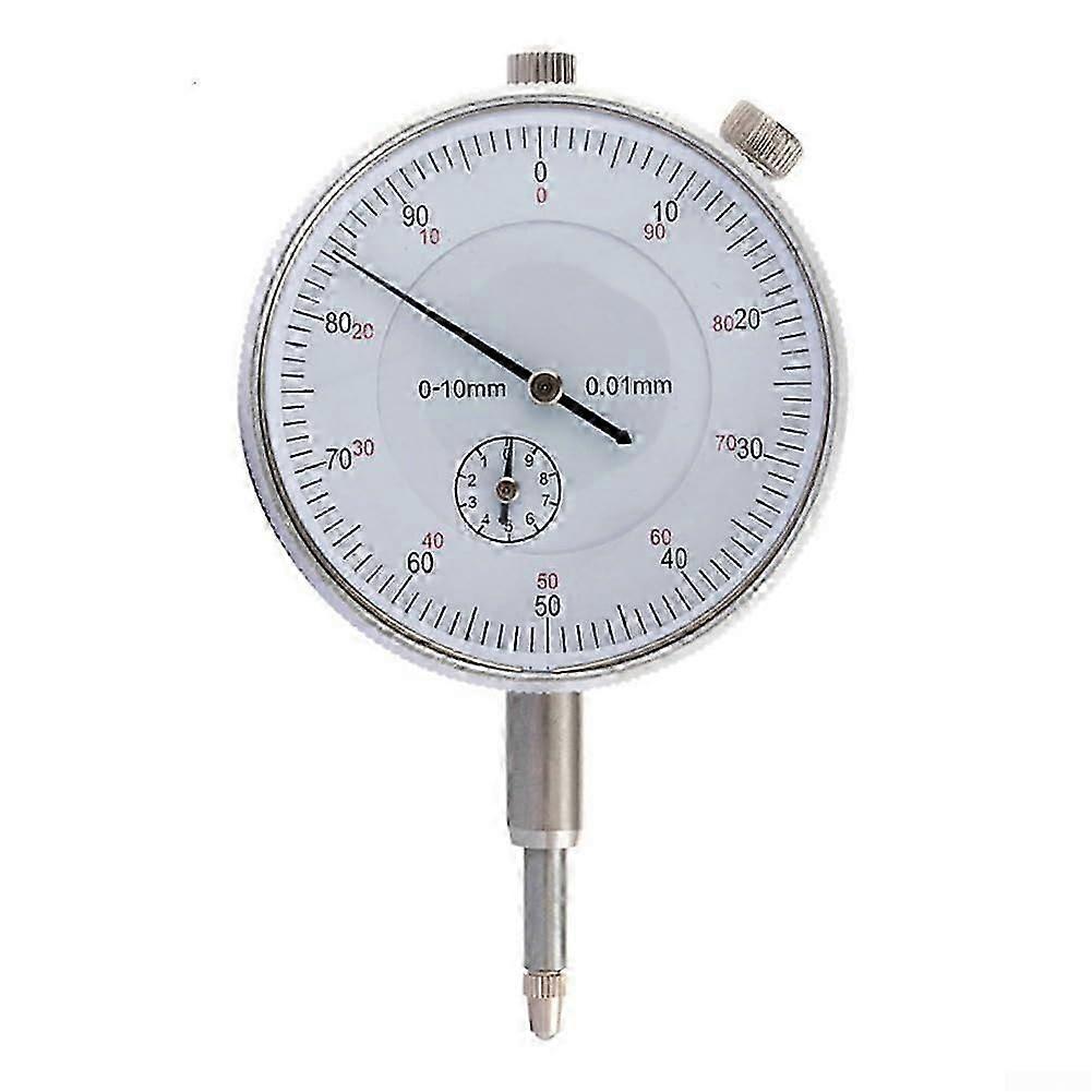 Dial Gauge 010mm Precision Gauge for Circulation Test with 0.01 Resolution for Accurate Measurements