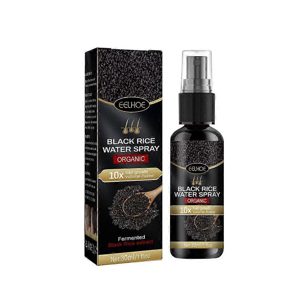 Czarny ryż Hair Growth Spray Naprawia uszkodzenia Przywróć miękkie włosy dla wszystkich rodzajów włosów Szybkie leczenie Zapobiegaj przerzedzaniu włosów Naprawa na sucho