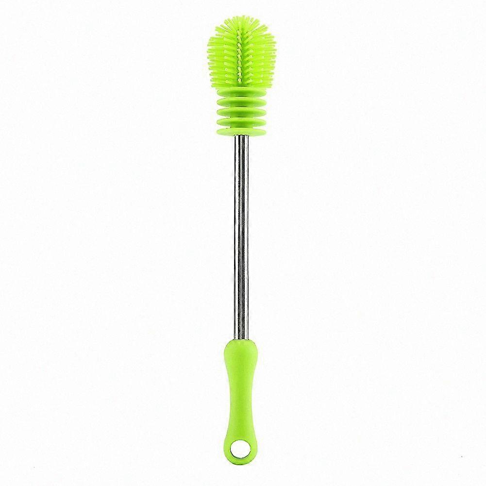 Silicone Bottle Brush with 360 Rotation and Non-Slip Grip for Kitchen Cleaning Tasks
