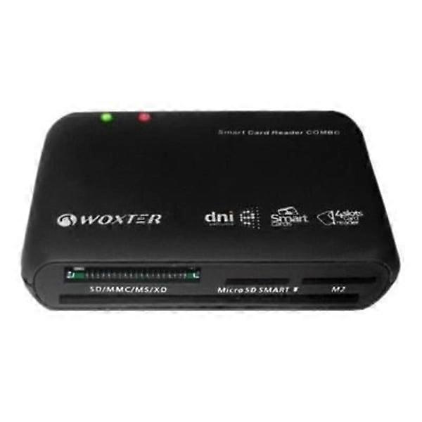Woxter PE26-025 Card Reader - Kompatibel mit Memory Stick, SD, USB 2.0 - Schwarz