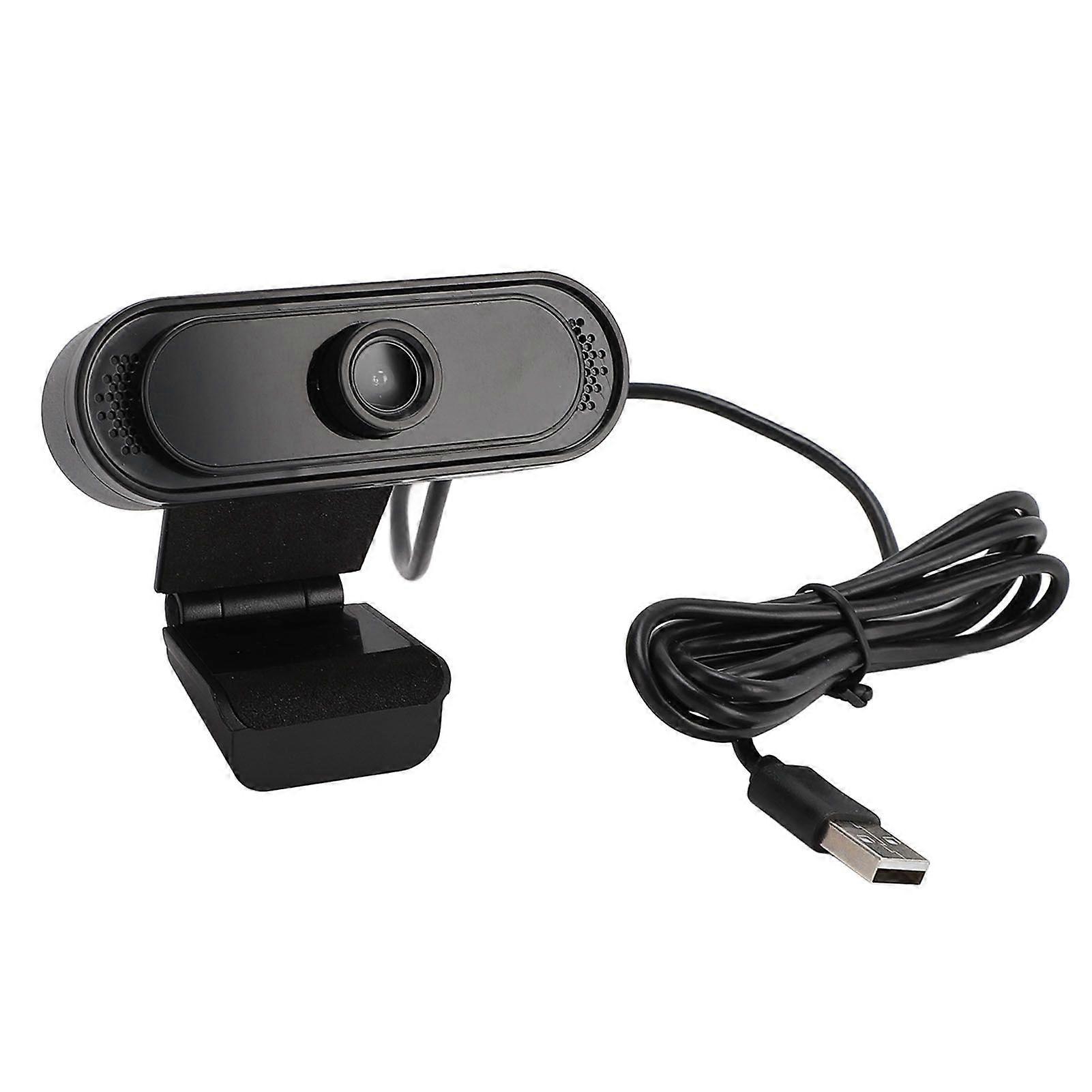 Webcam with Noise Reduction Microphone 1080P HD 30FPS USB Web Camera Plug and Play for Laptop PC TV Online Meetings