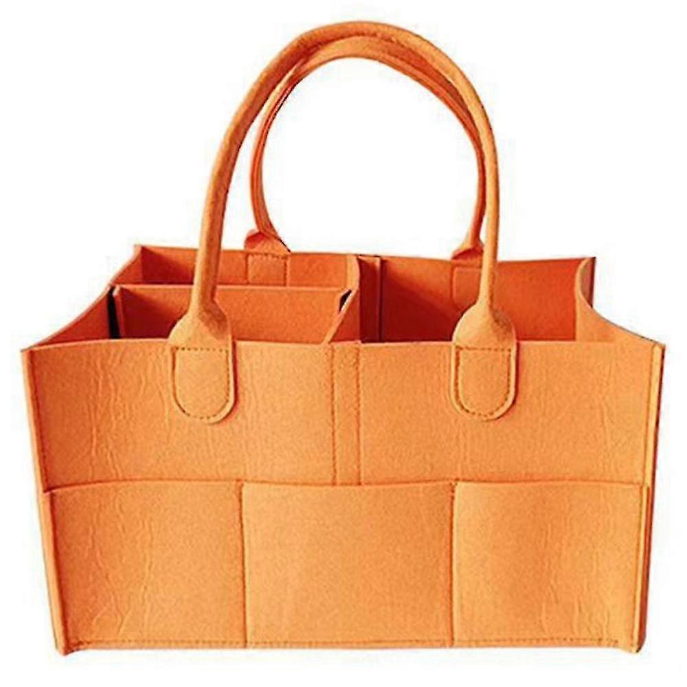 Baby Diaper Organizer Foldable Felt Storage Bag With Multi Pockets ...